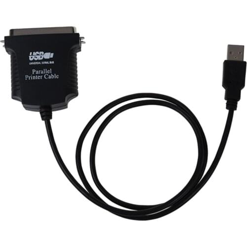 Quality New Parallel Port DB36 LPT Printer USB Express Card Converter Adapter Black