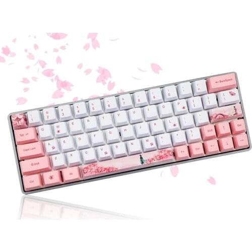 Dye Subbed Girl Keycap 60% PBT OEM Keycap Set Mechanische Toetsenbord Keycaps Voor GH60/RK61/Annie /poker keycap GK61 GK64 dz60