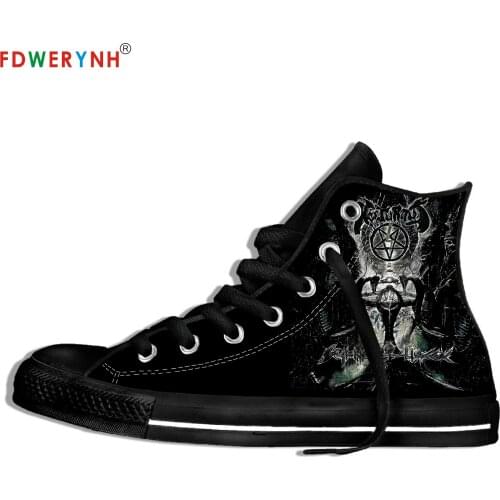 Mens Canvas Casual Shoes Nocturnus Band Most Influential Metal Bands Of All Time Customize Pattern Color Lightweight Shoes