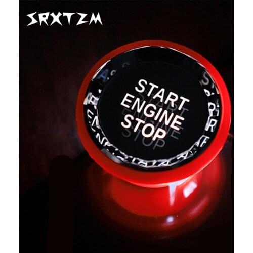 Crystal Car Engine Start Stop Switch Button Stickers For Jaguar XE XF F-Pace Fpace XFL XEL Accessories