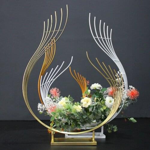 New Wedding Props Peacock Flower Ware Wedding Scene Stage Road Lead Arc Wedding Table Flower Arrangement Decoration