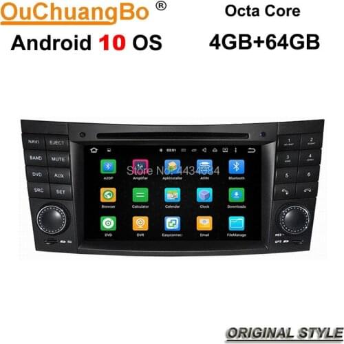 Ouchuangbo PX5 DVD navi gps stereo radio android 10 for Mercedes Benz W211 E200 E240 2002-2008 with BT usb swc 8 core 4GB 64GB