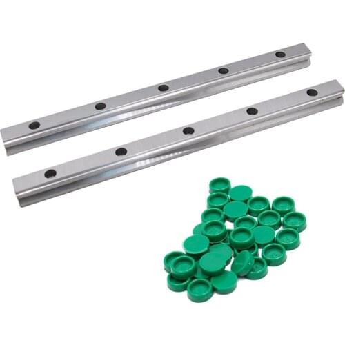 2pc 100 -1150mm HGR15 HGR20 HGR25 HGR30 Square Linear Guide Rail for HIWIN Slide Block Carriages HGH20CA CNC Router Engraving