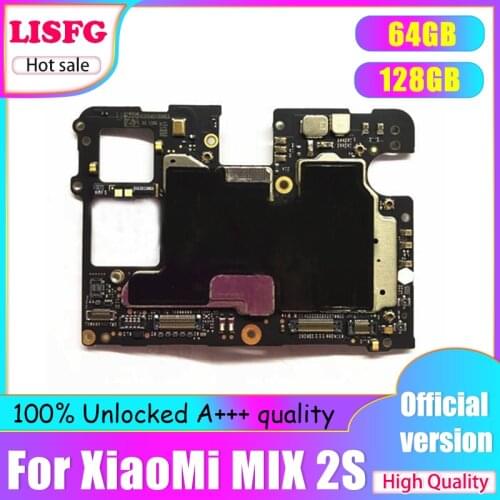 Unlocked Good Working Main Board Logic Board Motherboard With Chips Circuits Flex Cable For Xiaomi Mi MIX 2S MIX2S