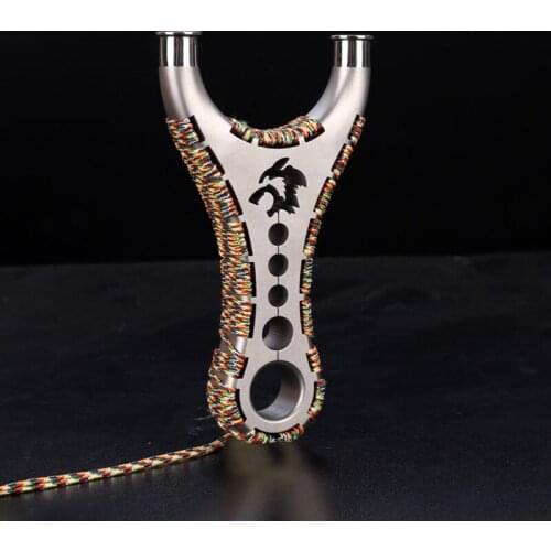 Powerful Tc21 Titanium Alloy Slingshot Fast Compression Design Slingshot Outdoor Hunting Shooting Accessories