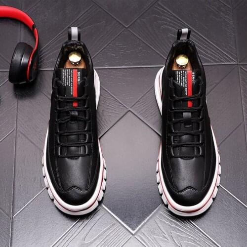 Luxury Korean Tide White Men Sneakers Multi-Function Leather Casual Shoes Trainers Chaussure Homme