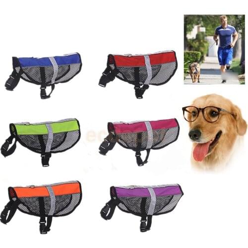 Reflective Mesh Pet Dog Clothes Chest Harness Strap Training Walking Collar Vest
