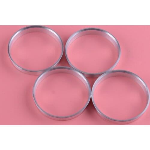 DWCX Universal 4Pcs Aluminum Alloy Car Wheel Spacer Hub Centric Rings 56.1mm OD to 54.1mm ID