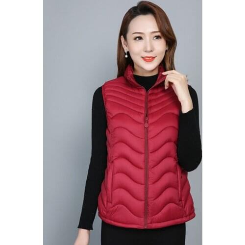 Women Vest Winter пуховик женский 2020 Doudoune Femme Warm Coat Light Down Vest Streetwear Dropshipping Down Jacket