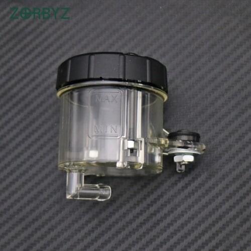ZORBYZ 1Pcs Clear Front Brake Clutch Master Cylinder Fluid Reservoir Oil Tank Cap For Ducati Triumph Yamaha
