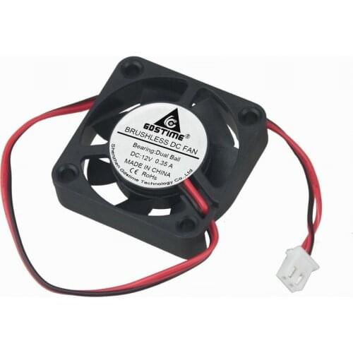 1 Piece Gdstime DC 12V Two Ball 40mm*40mm*10mm RC Model Brushless Cooling Fan 40mm x 10mm Small Cooler 4010 15000RPM 4cm