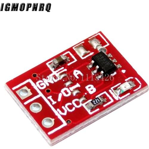 10PCS/LOT NEW TTP223 Touch button Module Capacitor type Single Channel Self Locking Touch switch sensor