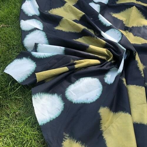 100% natural cotton printed fabric cloth material 145 cm width poplin shirt dress pants DIY children custom fabric