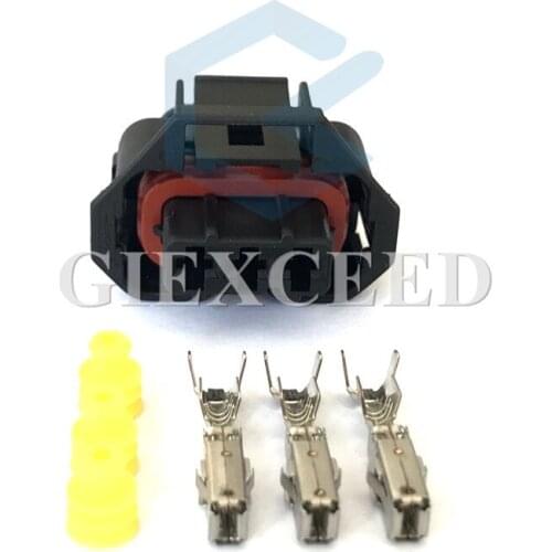 2 Sets 3 Pin 936060-1 Female Ford Falcon BA / BF Aux MAP Sensor Connector XR6 Turbo Models Alternator Repair Socket For Bosch