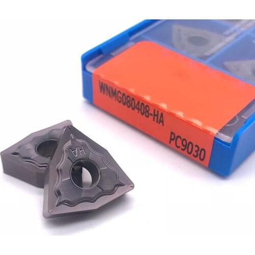20pcs WNMG080408 HA PC9030 Carbide Insert Cutting External Turning Tool Lathe Cutter CNC Tools wnmg080408 for stainless steel