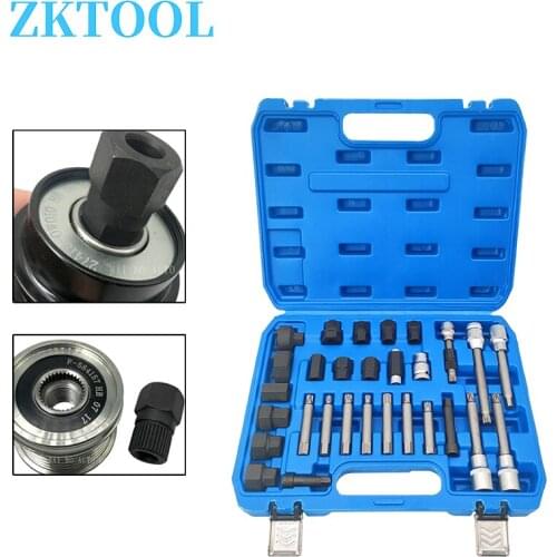 29 pcs alternator pulley tool generator disassembly tool kit fit for Mercedes Benz BMW Volkswagen Audi