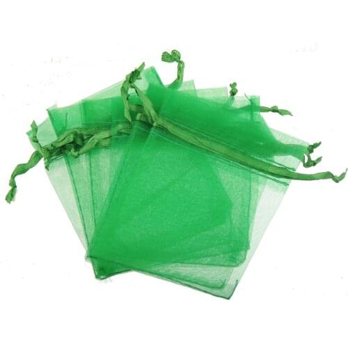 30pcs/lot jewelery bags diy handwork gifts show thin packet green drawstring ventilate accessories suppliers cheap fine 70*90mm