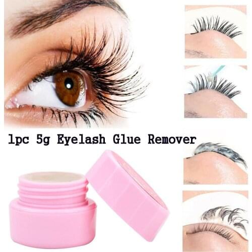 5g Professional Eyelash Glue Cream Adhesive Gel Remover False Eyelash Extension Debond Non-irritating Make Up Remover Cream