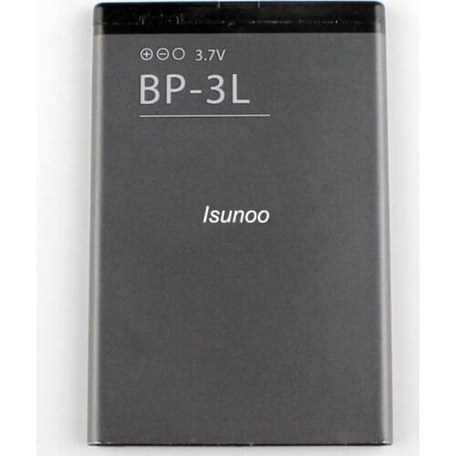 ISUNOO BP-3L BP3L Cell Phone Battery For NOKIA Lumia 710 610 303 3030 510 603 610C battery replacement 1300mAh