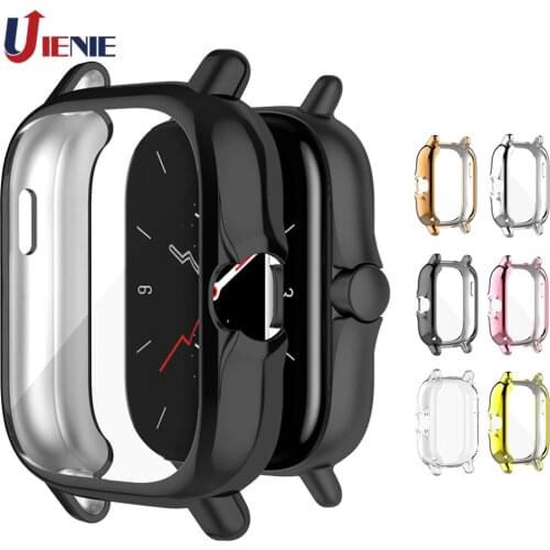 For Huami Amazfit gts 2 2e GTS2 TPU Watch Case Cover Smart Bracelet Protective Frame Shell Replacement Shockproof Clear Cases