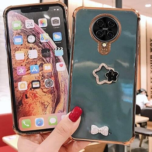 Shell for Huawei P40 P30 P20 Mate 30 20 Pro Nova 7 SE Honor 30S bowknot Airbag anti-fall Plating Soft Silicone Case Cover Fundas