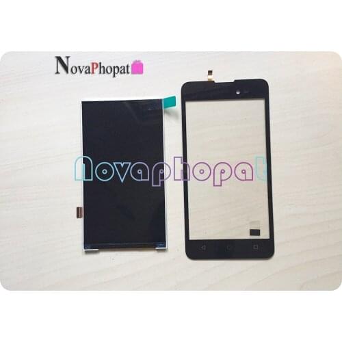 Novaphopat Black/Golden/White Screen For Wiko Sunny 2 plus Touch Screen Digitizer Sensor LCD Display Replacement +tacking