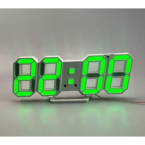 3D LED Digital Wall Clock Modern Design Large Electronic Clocks Backlight Desktop Table Clock For Living Room Home Decoration