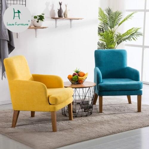 Louis Fashion Living Room Sofas Creative Nordic Single Chair Balcony Mini Modern Minimalist Bedroom Small Apartment Leisure