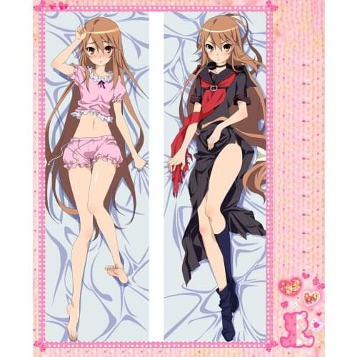 Anime Cartoon Ookami-san to Shichinin no Nakama-tachi Double Bolster Hugging Pillow Case Pillow Cover Pillowcase No.9025
