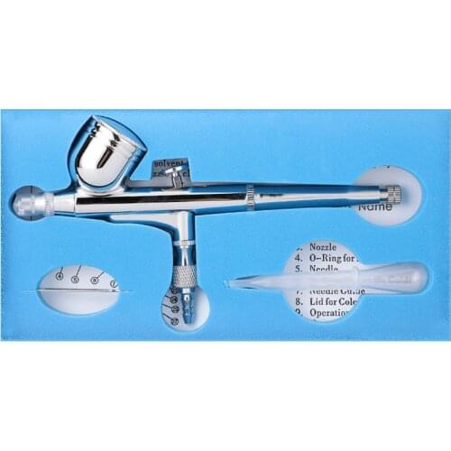 Dual Action Feed Airbrush Gravity Air brush Spray Gun Pen Kit For Makeup Nail Art Design Craft Tattoo Cake Decorating