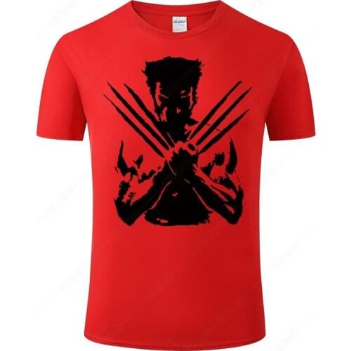 X-Men Wolverine T Shirt Men Women Summer T-Shirt 2021 Fighting Streetwear Tee 100% Cotton Short Sleeve Print Tshirt Homme J43
