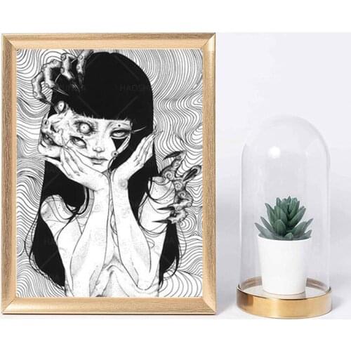 Canvas Anime Tomie Revenge Junji Ito Pictures Home Decoration Paintings Poster HD Prints Wall Art Modular Living Room