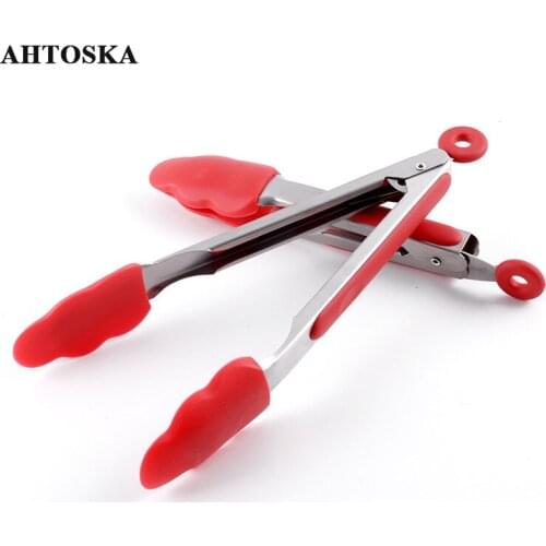 AHTOSKA Kitchenware Cooking Creative Kitchen Utensils Dishes Accessories Food Clips Silicone Tongs Helpers Cookware Home Gadgets