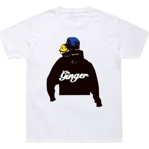 Hot Sale Hip Hop T-Shirt Men Women Brockhampton Harajuku Cotton T Shirt GINGER Letter Print Funny Tshirts Two Side Print Tee Top