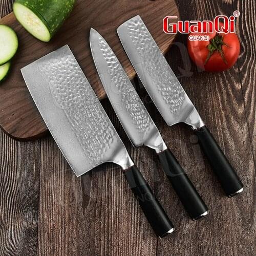 Stainless Steel Damascus Kitchen Knife Kitchen knives Set Professional Chef Knives Meat Cleaver Sharp Blade Cooking Knife