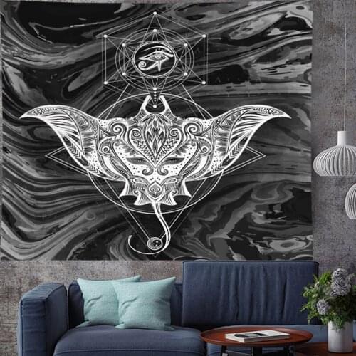 Bat Wall Tapestry India Mandala Witchcraft Wall Hanging Wall Carpet Psychedelic Tapiz Wall Cloth Tapestries Yoga Mat GN.PAPAYA