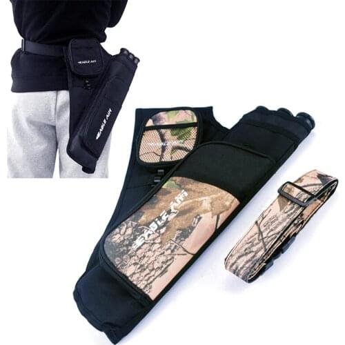 New Archery Arrow Quiver 3 Tubes Waterproof Arrows Holder Bag with Adjustable Strap For Hunting Shooting Archery Accessories