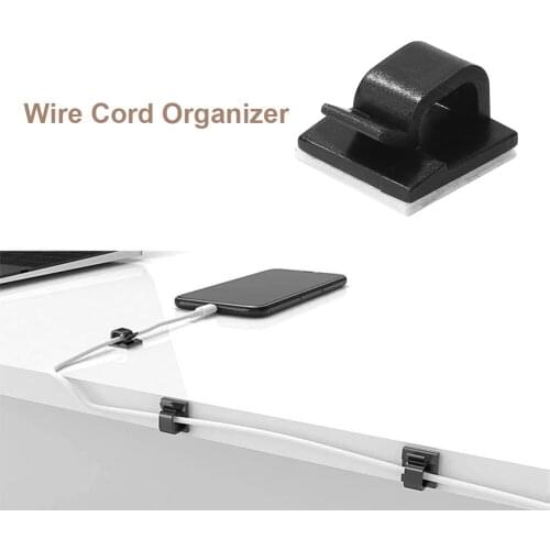 Cable Organizer USB Cable Winder Desktop Cable Management Clips Wire Holder for iPhone Charging Line Earphone Wire protector