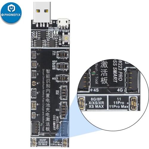 Smartphone Battery Activation Charge Board for iPhone 4-7P 8 8P X XS MAX/Samsung/Huawei/XiaoMi Battery Activation Charge Board