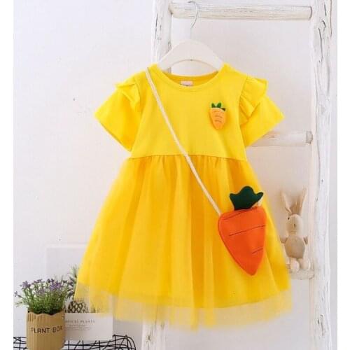 Baby Girls Dresses Summer 2020 fruit Cartoon Tutu Dress For Girls Kids Princess Dresses Girls Clothes Robe infant Clothing