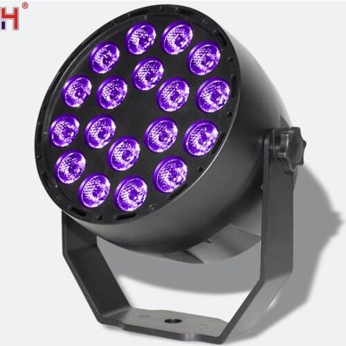 Led Flat Par Light Uv Stage Lighting By Dmx512 7Channels Sound Activated For Dj Disco Party Music Dance Floor