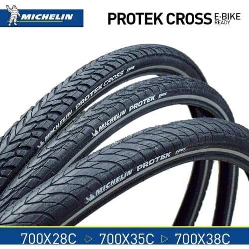 Michelin Protek Cross 700*28C 700*35C 700*38C Road Bicycle Tire Reflective Double-sided 700C Bike Tyre BMX Bike Pneu Bicicleta