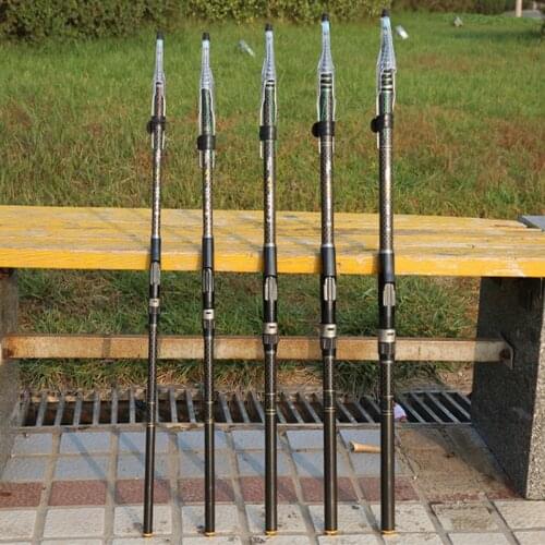 Black Carbon Sensitive Tips Rocky Fishing Rod 4.5m 5.4m 6.3m 7.2m Spinning Saltwater feeder Rod Float Fishing