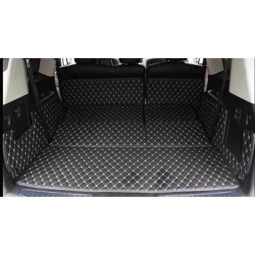High quality! Full set car trunk mats for Infiniti QX80 7 seats 2019 waterproof cargo liner mats boot carpets for QX80 2018-2013