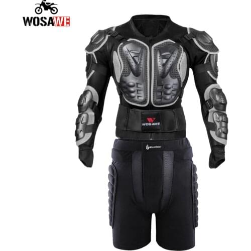 WOSAWE Motorcycle Full Body Protective Armor Moto Racing Motocross MTB Bike Ourdoor Sports Hip Guard Chest Back Protector Armor