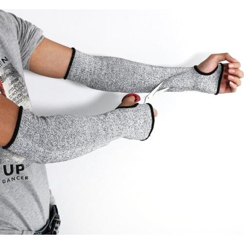 Safety Arm Sleeve Guard Durable Anti Cut Cut-Resistant Gloves Arm Wrist Guard Bracers for Sport Drive Work Outdoor Wear