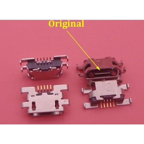 1pcs Micro USB connector For ELEPHONE S2 plus HD 5.0'' MTK6735 Quad Core 1280x720 /P4000 4G LTE mini charging port socket jack