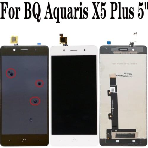 100% Original New For BQ Aquaris X5 Plus 5" LCD Display Touch Screen Digitizer
