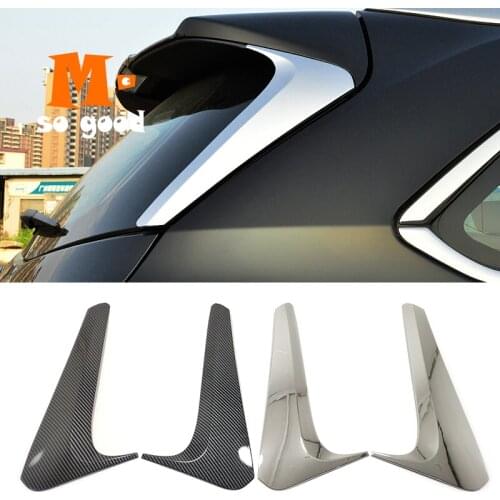 2014 2015 2016 2017 2018 ABS Chrome Shell Car Styling Rear Windows Pillar Spoilers Wings Cover Trim for Toyota Highlander Kluger