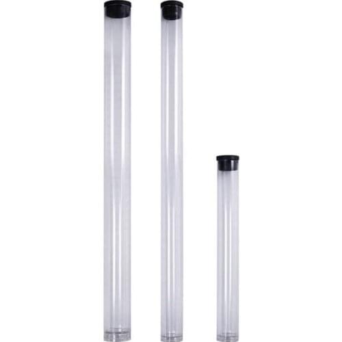 30pcs Transparent Acrylic Incense Tubes Incense Sticks Barrel Storage Tubes Plastic Test Tube
